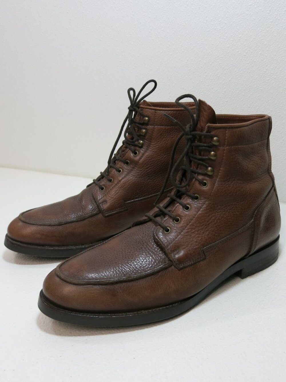 Massimo Dutti Oil Tanned Leather Boots Casual Shoes Men's Footwear Botas Sz 45